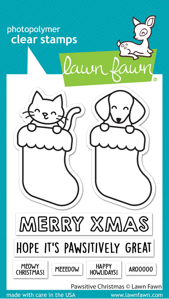Lawn Fawn - Clear Stamps - Pawsitive Christmas
