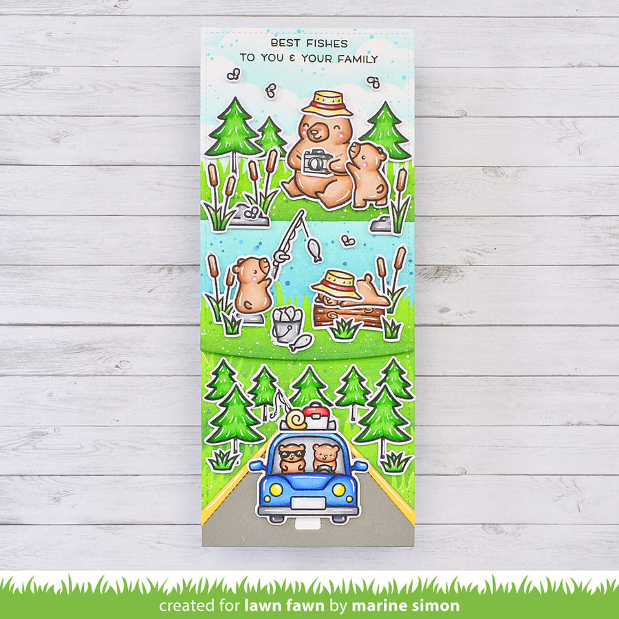 Lawn Fawn - Clear Stamps - Car Critters Road Trip Add-On