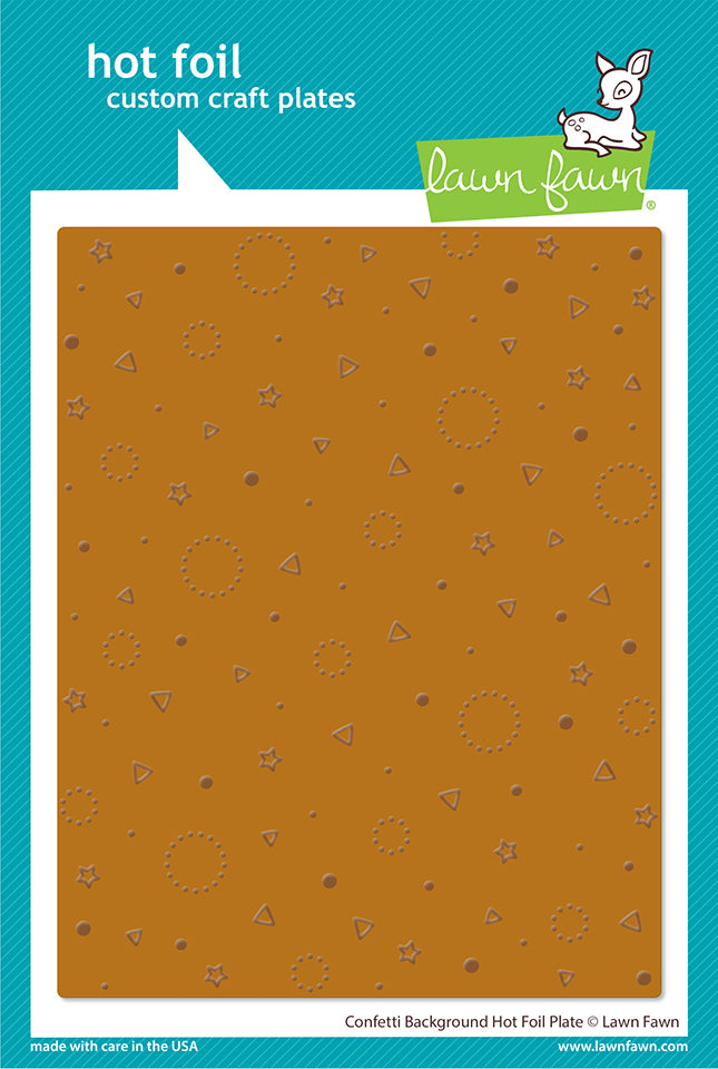 Lawn Fawn - Hot Foil Plates - Confetti Background