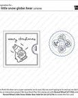 Lawn Fawn - Clear Stamps - Little Snow Globe: Bear