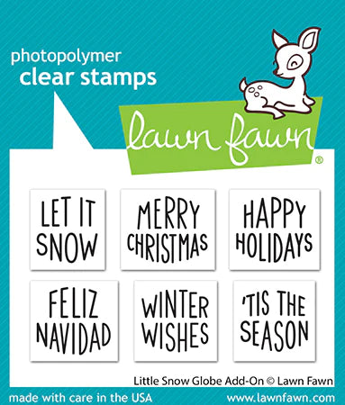 Lawn Fawn - Clear Stamps - Little Snow Globe Add-On