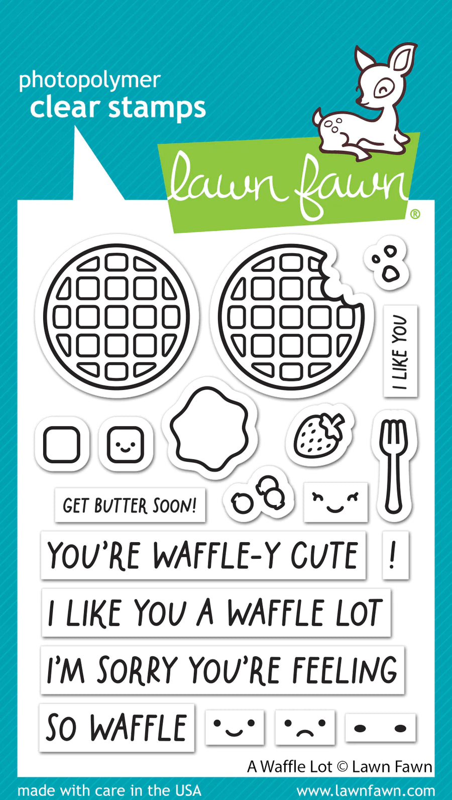 Lawn Fawn - Clear Stamps - A Waffle Lot