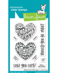 Lawn Fawn - Clear Stamps - Magic Heart Messages