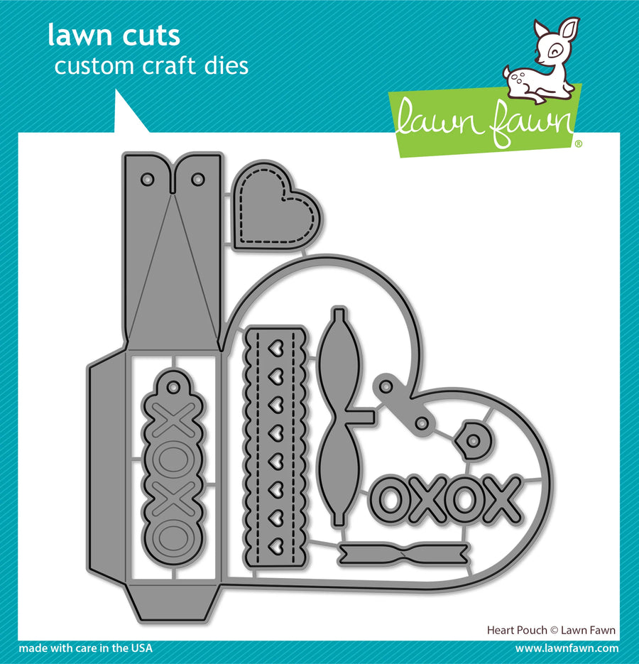 Lawn Fawn - Lawn Cuts - Heart Pouch