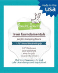 Lawn Fawn - Acrylic Block 1.75" Round with 8 Grips-ScrapbookPal
