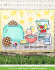 Lawn Fawn - Clear Stamps - A Waffle Lot-ScrapbookPal