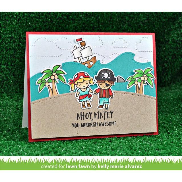 Lawn Fawn - Clear Stamps - Ahoy, Matey-ScrapbookPal