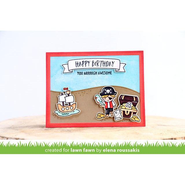 Lawn Fawn - Clear Stamps - Ahoy, Matey-ScrapbookPal