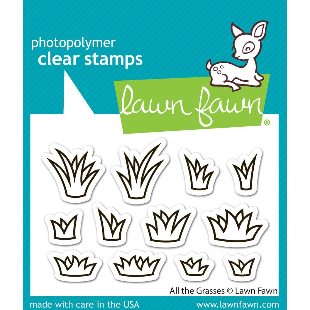 Lawn Fawn - Clear Stamps - All The Grasses-ScrapbookPal