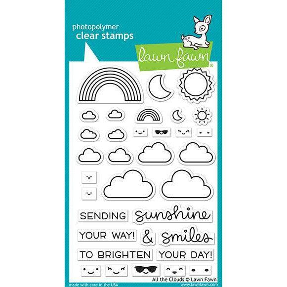 Lawn Fawn - Clear Stamps - All the Clouds-ScrapbookPal