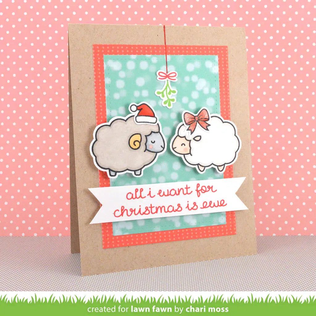 Lawn Fawn - Clear Stamps - Baaah Humbug-ScrapbookPal