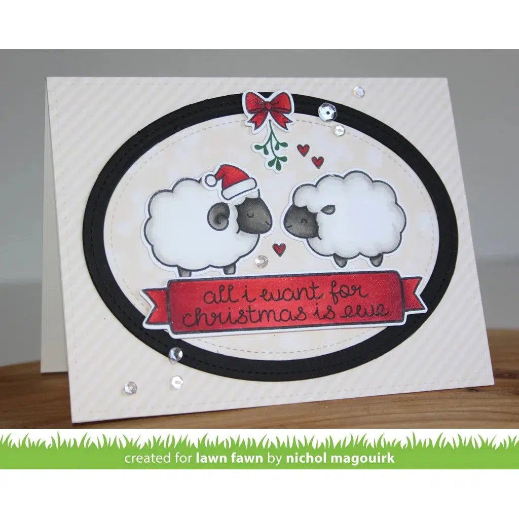 Lawn Fawn - Clear Stamps - Baaah Humbug-ScrapbookPal