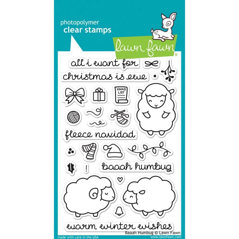 Lawn Fawn - Clear Stamps - Baaah Humbug-ScrapbookPal