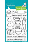 Lawn Fawn - Clear Stamps - Baked with Love-ScrapbookPal