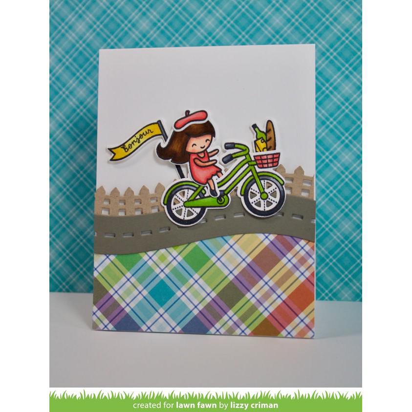 Lawn Fawn - Clear Stamps - Bicycle Built for You-ScrapbookPal