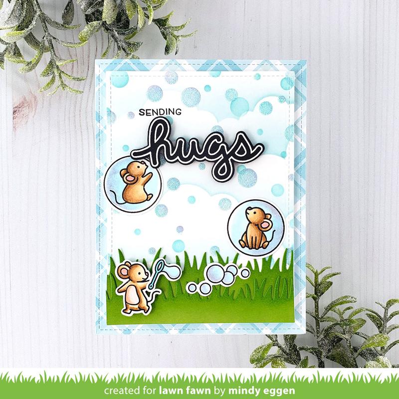 Lawn Fawn - Clear Stamps - Bubbles of Joy-ScrapbookPal