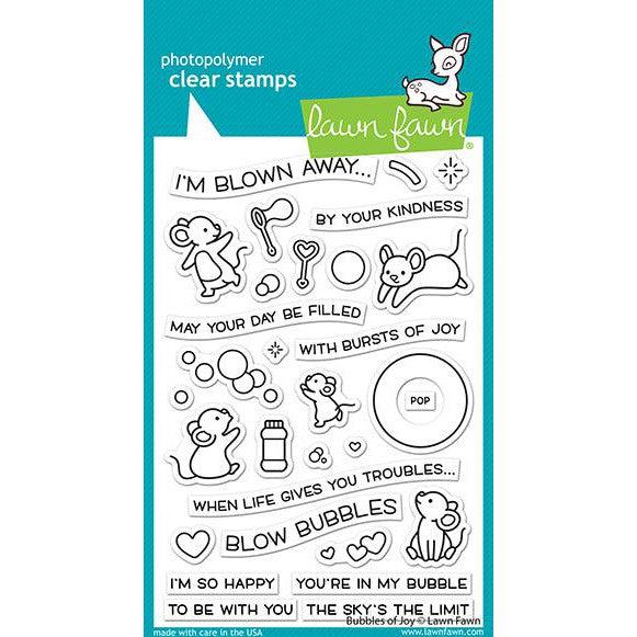 Lawn Fawn - Clear Stamps - Bubbles of Joy-ScrapbookPal