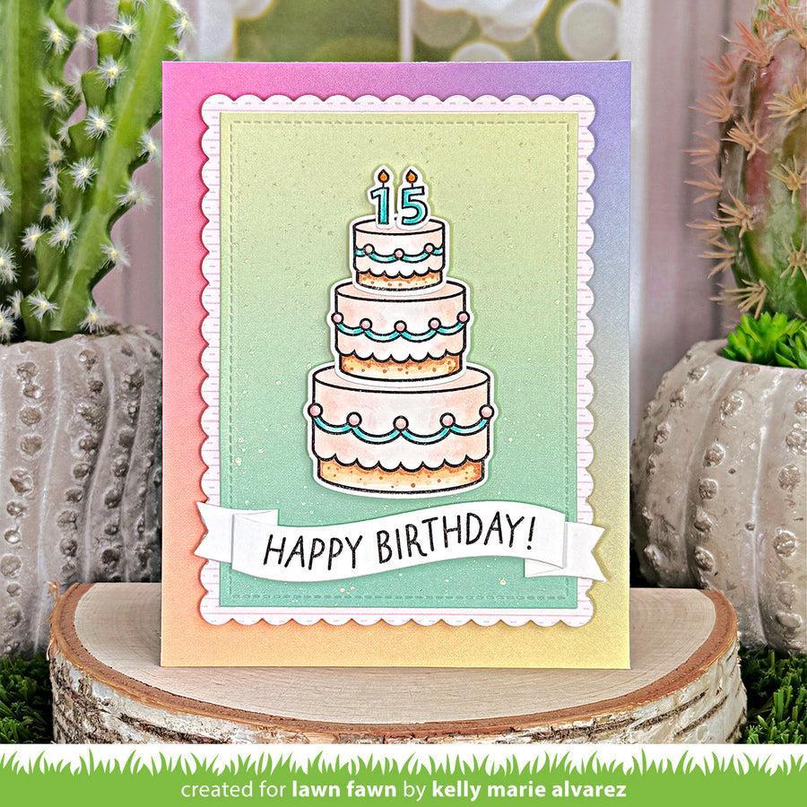 Lawn Fawn - Clear Stamps - Cake It Easy Add-On-ScrapbookPal