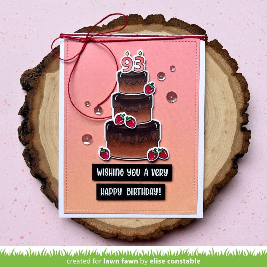 Lawn Fawn - Clear Stamps - Cake It Easy Add-On-ScrapbookPal