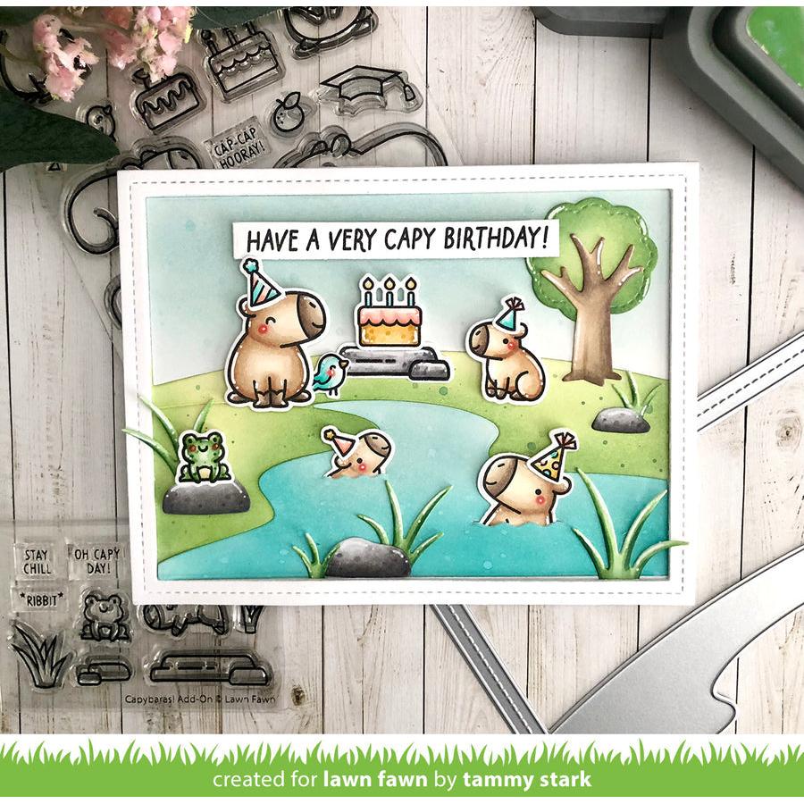 Lawn Fawn - Clear Stamps - Capybaras! Add-On-ScrapbookPal