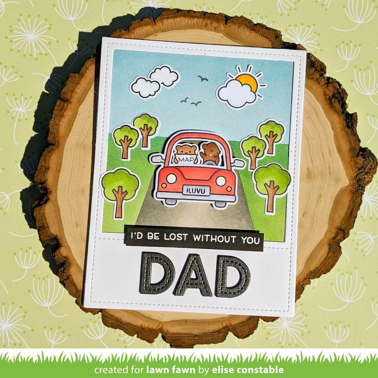 Lawn Fawn - Clear Stamps - Car Critters-ScrapbookPal