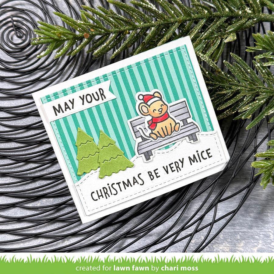 Lawn Fawn - Clear Stamps - Caroling Mice-ScrapbookPal