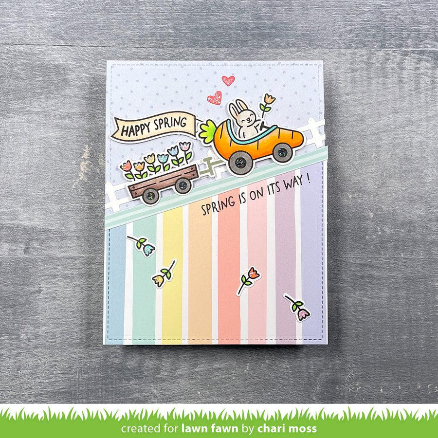 Lawn Fawn - Clear Stamps - Carrot 'Bout You Banner Add-On-ScrapbookPal