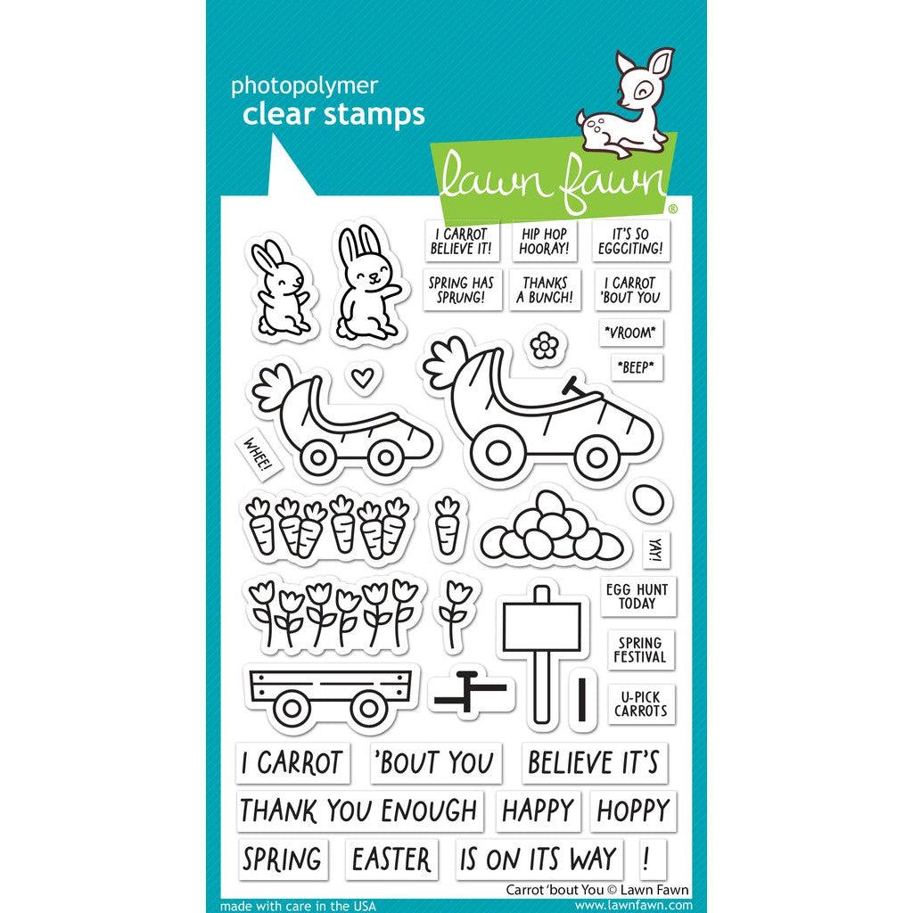 Lawn Fawn - Clear Stamps - Carrot &#39;Bout You-ScrapbookPal