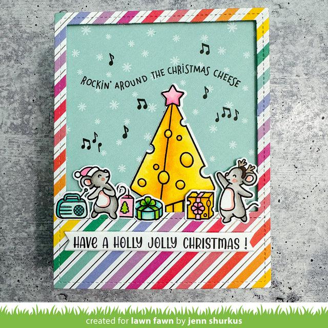 Lawn Fawn - Clear Stamps - Cheesy Christmas-ScrapbookPal