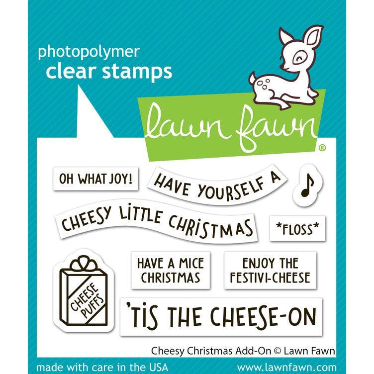 Lawn Fawn - Clear Stamps - Cheesy Christmas Add-On-ScrapbookPal