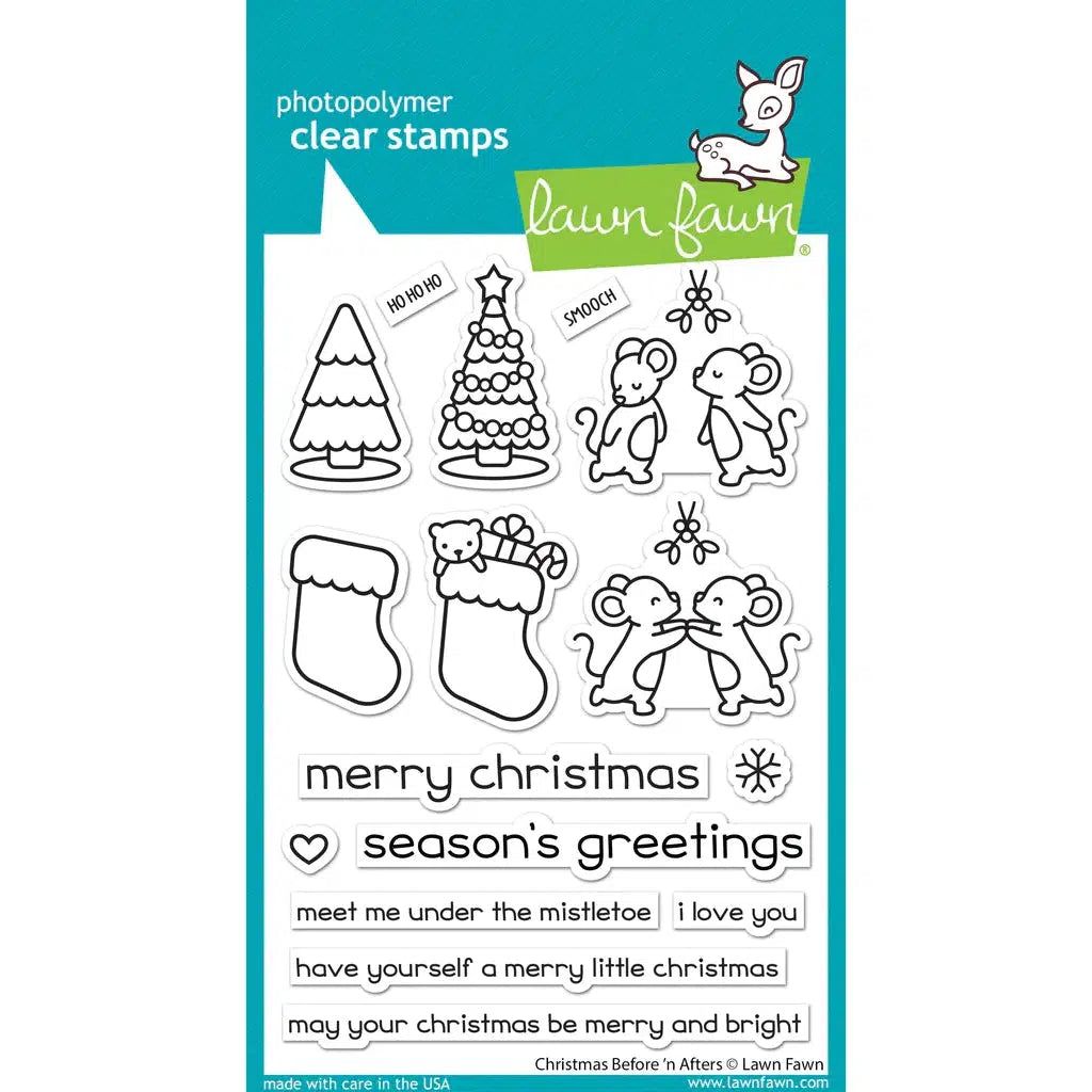Lawn Fawn - Clear Stamps - Christmas Before &#39;N Afters-ScrapbookPal