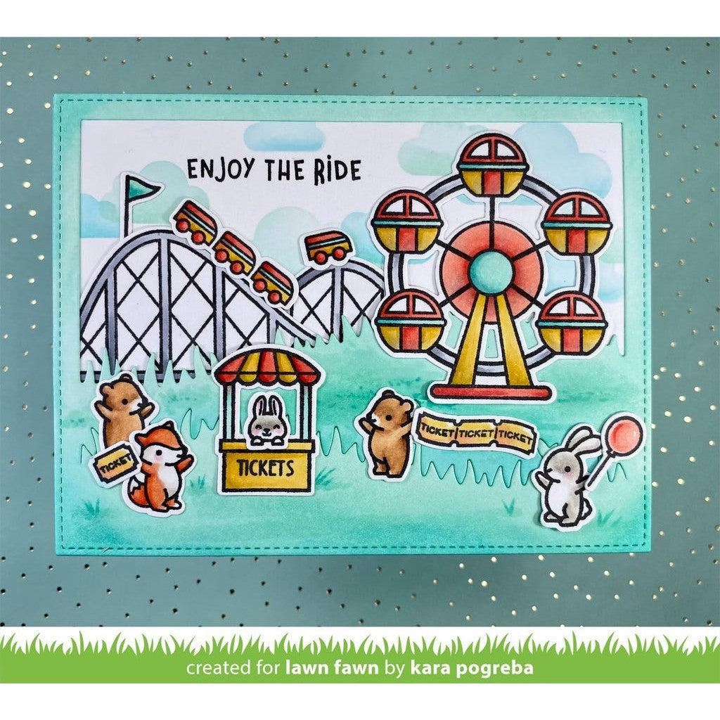 Lawn Fawn - Clear Stamps - Coaster Critters Flip-Flop-ScrapbookPal