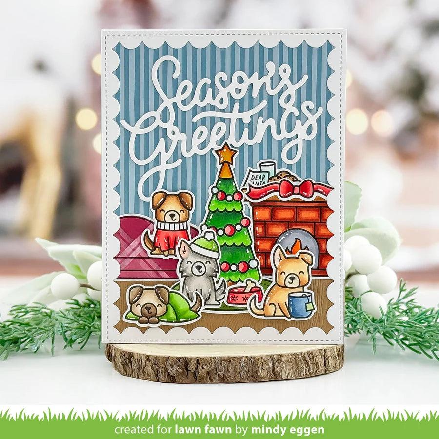 Lawn Fawn - Clear Stamps - Cozy Dogs-ScrapbookPal