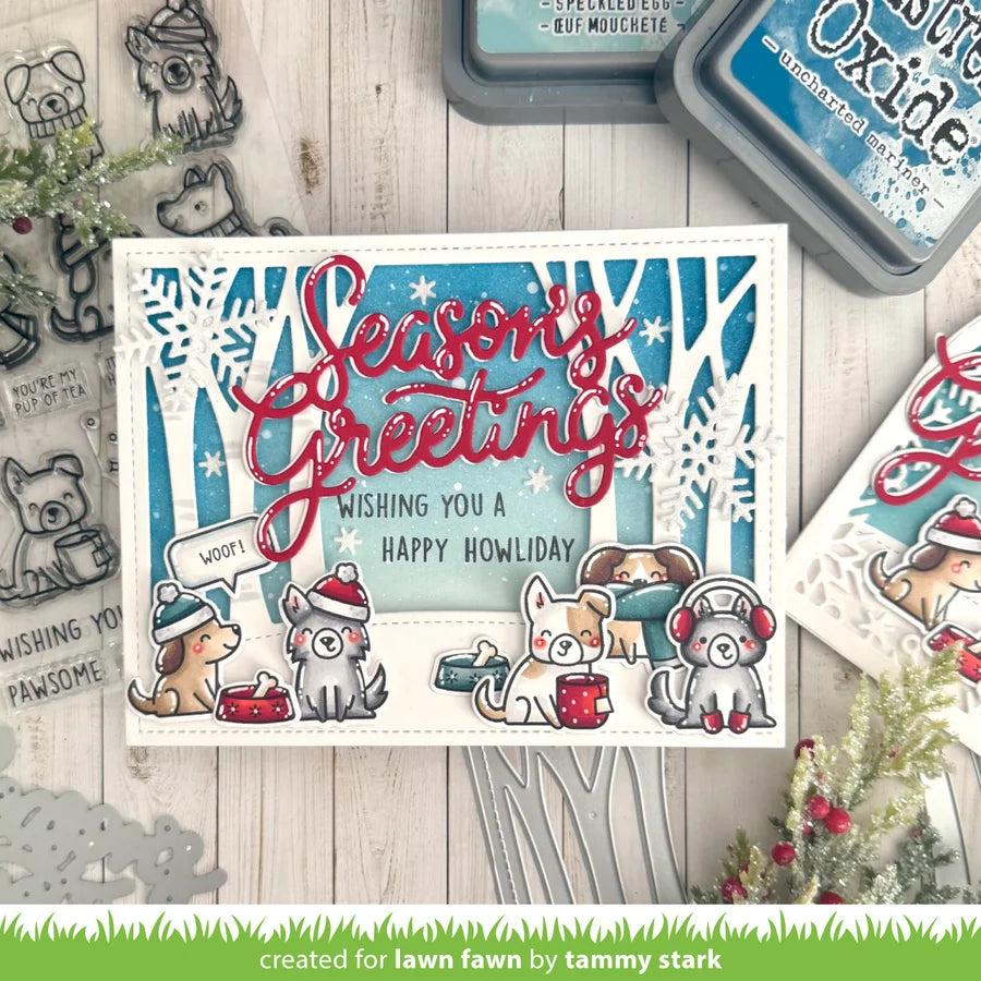 Lawn Fawn - Clear Stamps - Cozy Dogs-ScrapbookPal