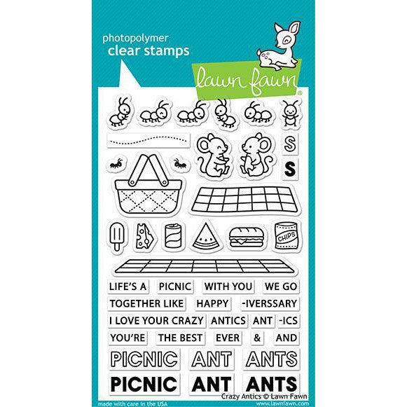 Lawn Fawn - Clear Stamps - Crazy Antics-ScrapbookPal