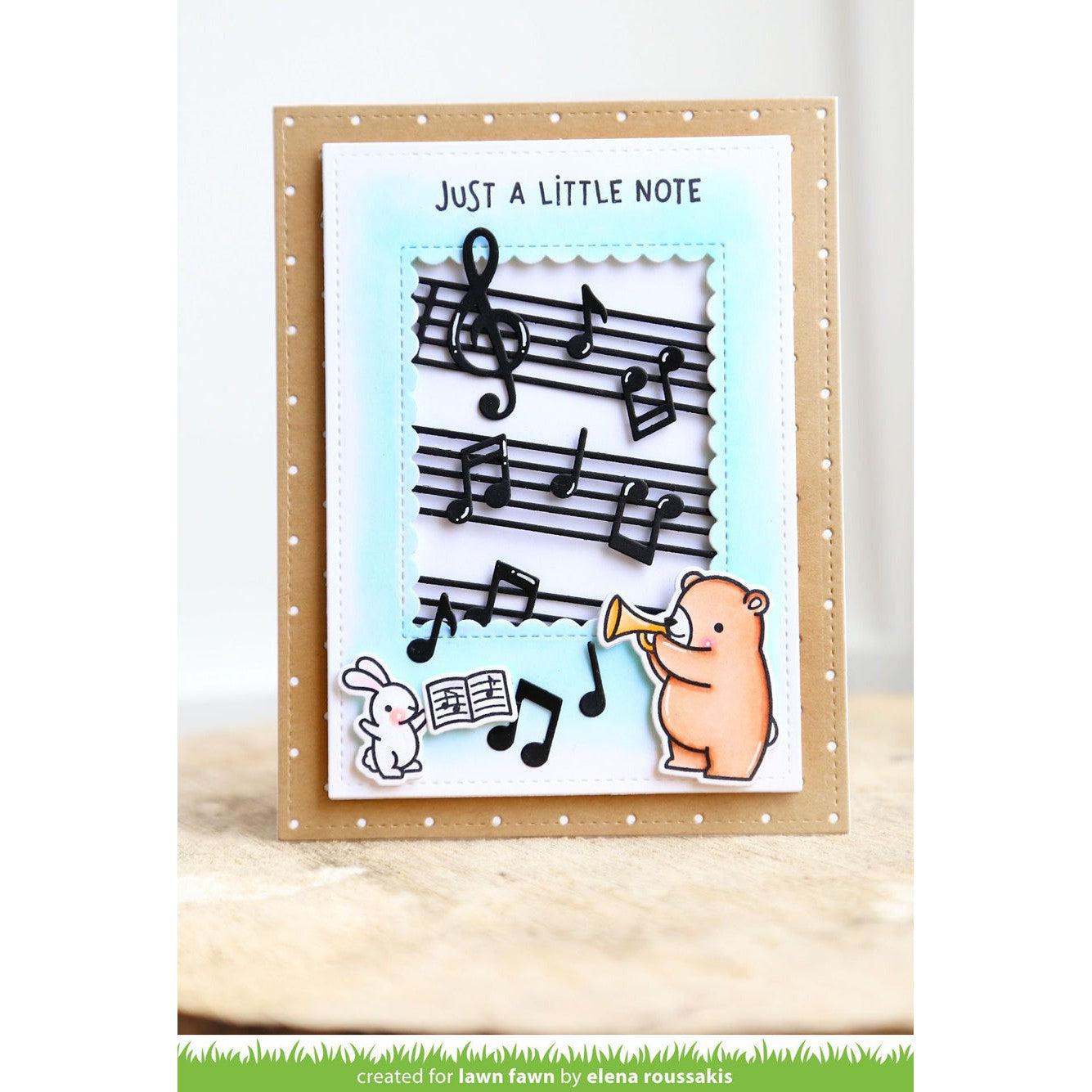 Lawn Fawn - Clear Stamps - Critter Concert-ScrapbookPal