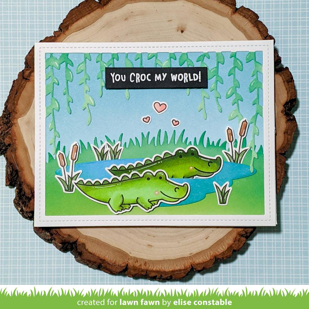 Lawn Fawn - Clear Stamps - Croc My World-ScrapbookPal
