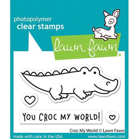 Lawn Fawn - Clear Stamps - Croc My World-ScrapbookPal