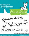 Lawn Fawn - Clear Stamps - Croc My World-ScrapbookPal