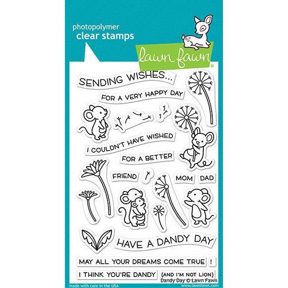 Lawn Fawn - Clear Stamps - Dandy Day-ScrapbookPal