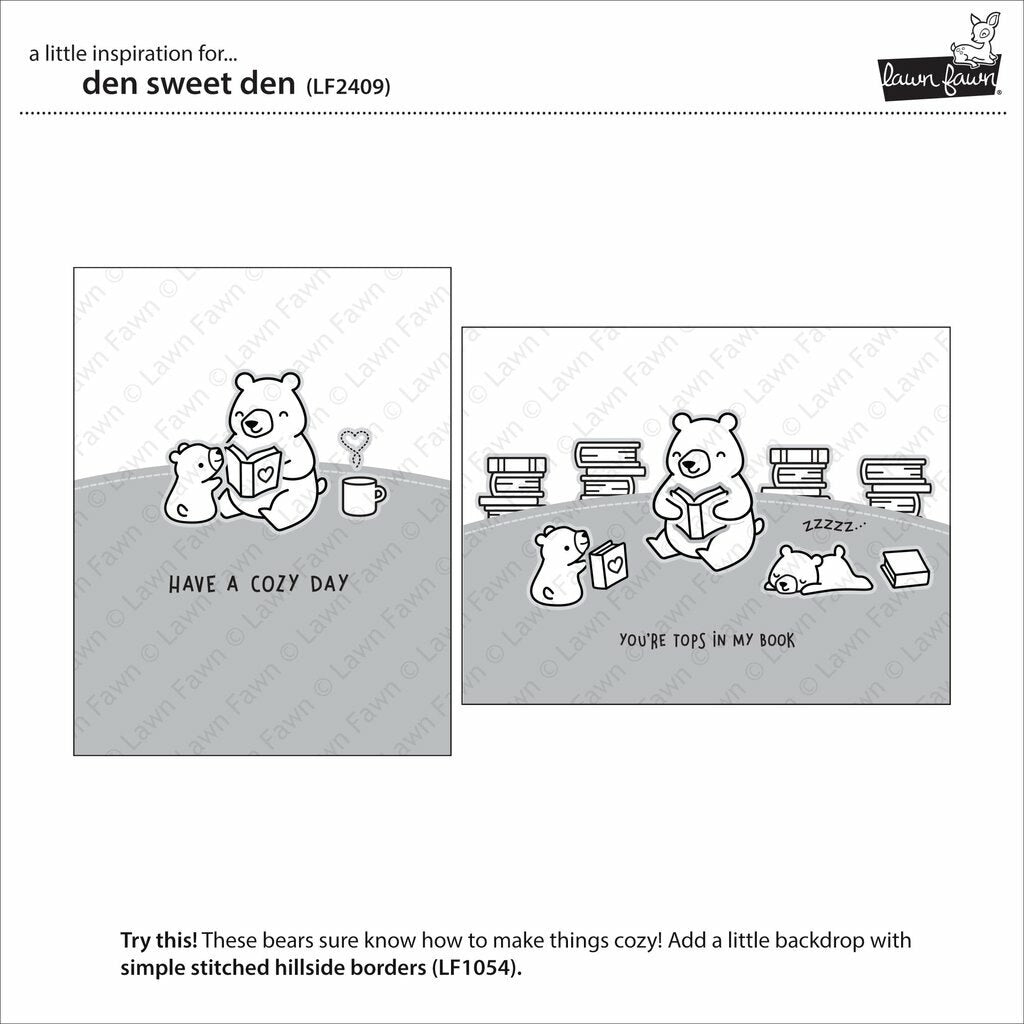 Lawn Fawn - Clear Stamps - Den Sweet Den-ScrapbookPal