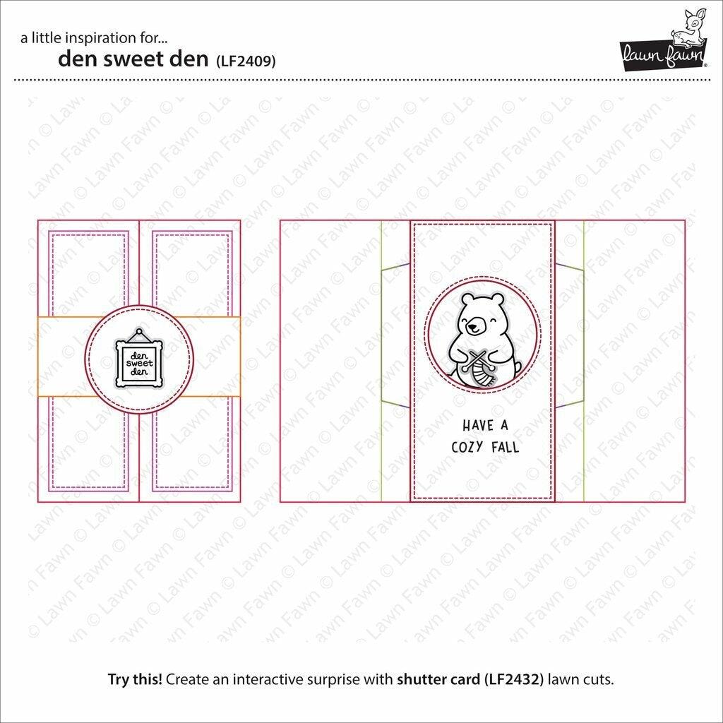 Lawn Fawn - Clear Stamps - Den Sweet Den-ScrapbookPal