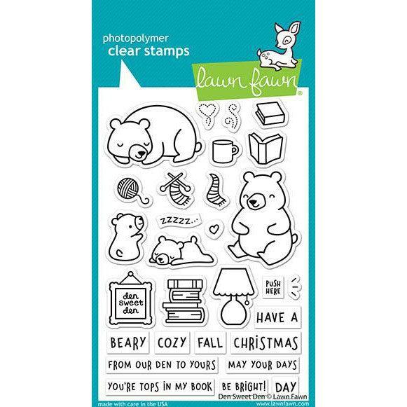 Lawn Fawn - Clear Stamps - Den Sweet Den-ScrapbookPal