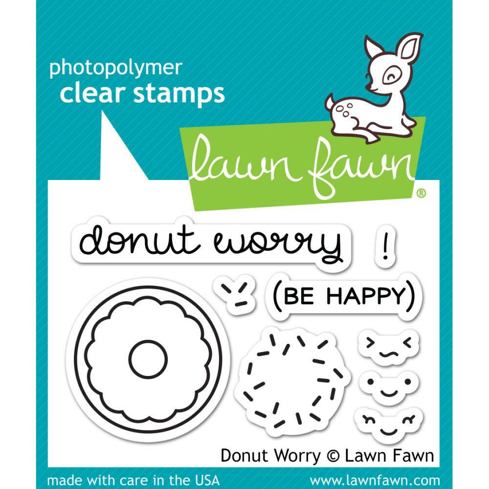 Lawn Fawn - Clear Stamps - Donut Worry-ScrapbookPal