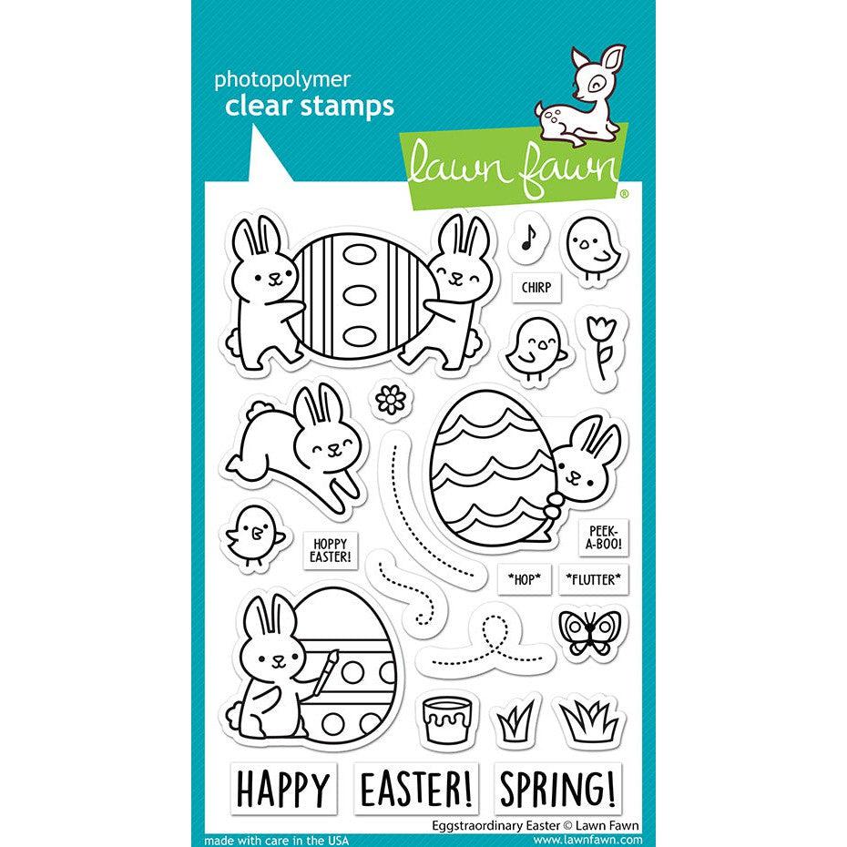 Lawn Fawn - Clear Stamps - Eggstraordinary Easter-ScrapbookPal