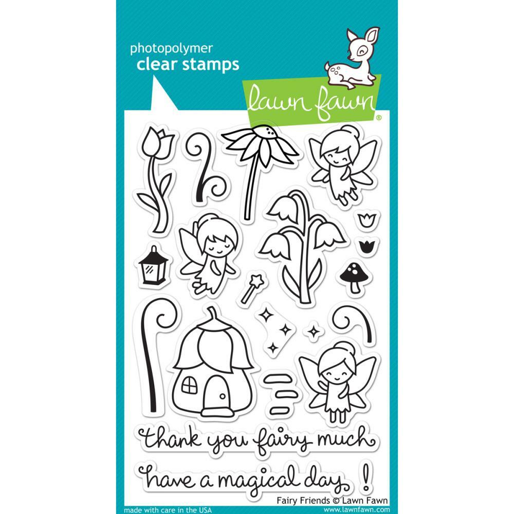 Lawn Fawn - Clear Stamps - Fairy Friends-ScrapbookPal