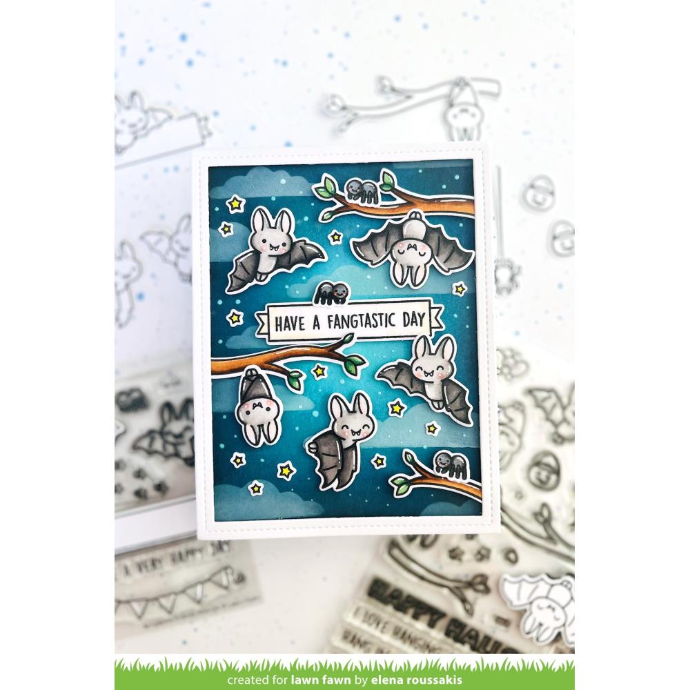 Lawn Fawn - Clear Stamps - Fangtastic Friends Add-On-ScrapbookPal