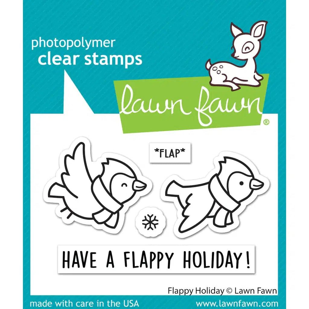 Lawn Fawn - Clear Stamps - Flappy Holiday-ScrapbookPal