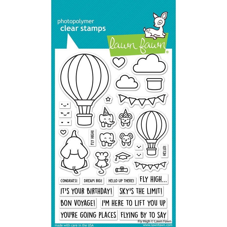 Lawn Fawn - Clear Stamps - Fly High-ScrapbookPal