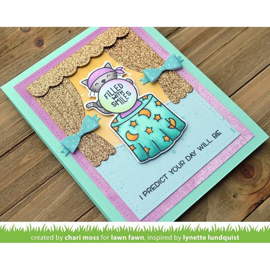 Lawn Fawn - Clear Stamps - Fortune Teller Tabby-ScrapbookPal